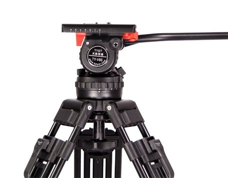 Professional Video Shooting Carbon Fiber Tripod 75mm Bowl Diameter with Single Handle