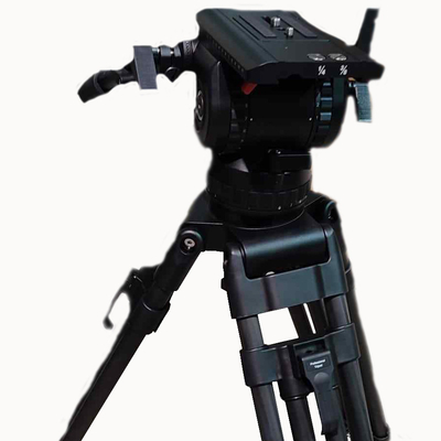 Double Handle Carbon Fiber Camera Teleprompter Tripod for Professional Video Shooting