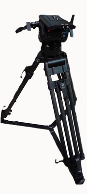 Double Handle Carbon Fiber Camera Teleprompter Tripod for Professional Video Shooting