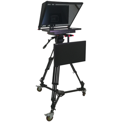24 inch Dual Screen TV Broadcast Studio Equipment with Wireless Remoter and Built-in Prompter