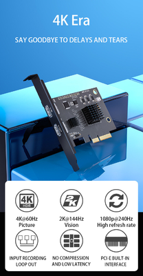 Professional SMD Mounting Type 4K Audio Video Capture Card for Live Recording and OBS