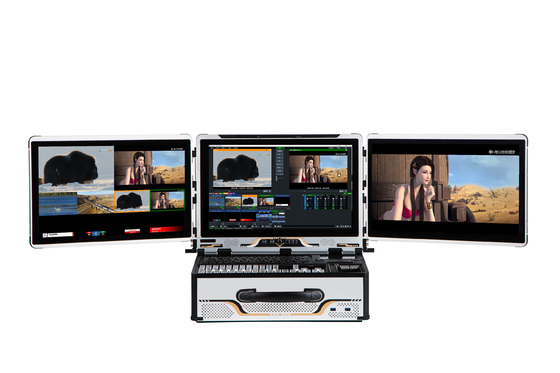 3 Screens Live Streaming Broadcast All-in-One Machine by TYST with 17.3&quot; Monitor