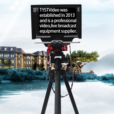 Indoor/Outdoor Interview DSLR Camera Prompter TY330 7-11&quot; Tablet with Remote Control and Flight Case