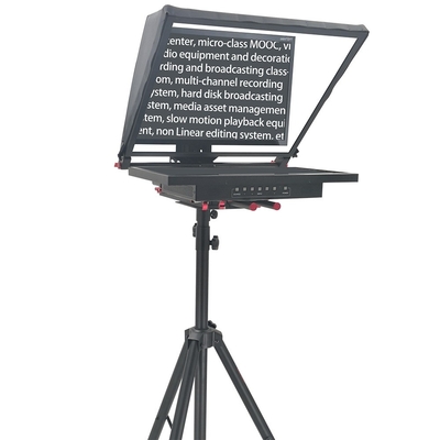 24 inch Single Screen Wireless Remoter Tripod Broadcasting Announcer Teleprompter for Live Stream