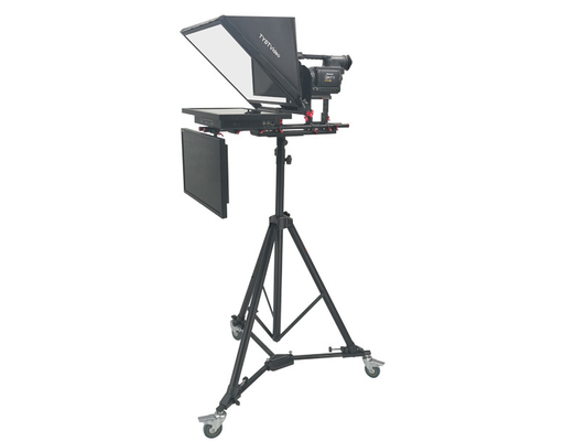 Professional Tripod and Casters Included 21 Inch Dual Screen Teleprompter for Speech