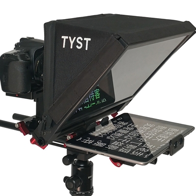 Live Sports Portable Interview Speech Tablet Teleprompter TS310 7-13 Inch 1 Set Camera 2-20 Feet Flight Case