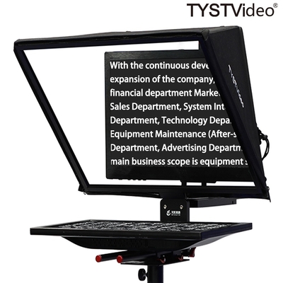 20 inch Best Teleprompter for Interview TV Broadcast Equipment Live Sports Black