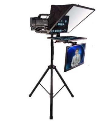 High Brightness Dual Screen 21 inch Built-in Prompter Computer for Speech Studio Room