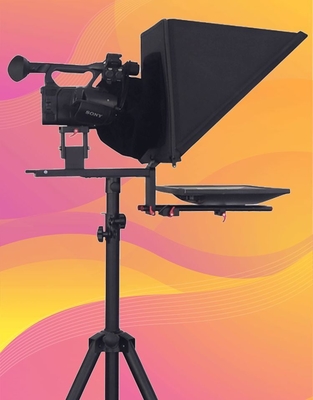 Word and Picture Compatible 24 Inch Single Screen Teleprompter for Studio Presentation