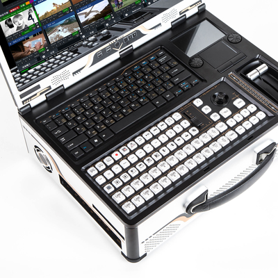 Portable Tystvideovideo Broadcasting Live All-In-One Machine with 17.3 Inch Monitor