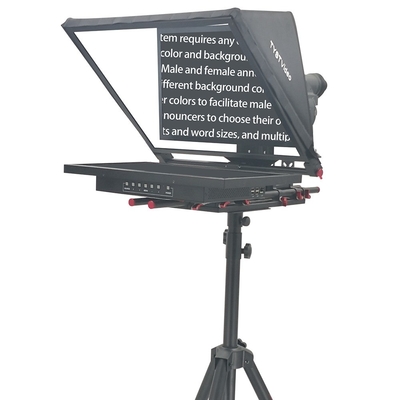 Live Broadcasting Teleprompter with 1000 Nit Monitor Brightness and Embedded Host