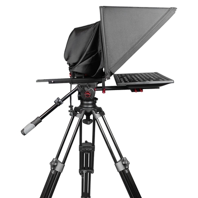 Private Mold 24 Inch Television and Broadcast Studio Teleprompter with 1 Set Remote
