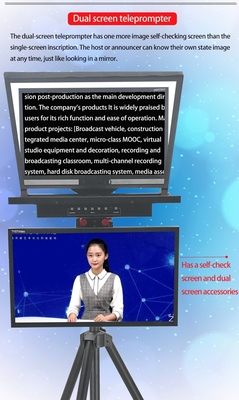 21 Inch Screen Control Portable Teleprompter for Live Streaming Private Mold Video Device