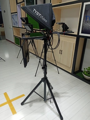 TS2000 Dual Screen Civil Teleprompter with 20inch Black Metal and Nylon Fabric Design