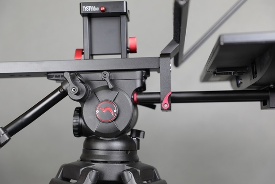 TYST 24 inch Studio Live Stream Broadcast Teleprompter with Metal Frame and Nylon Hood