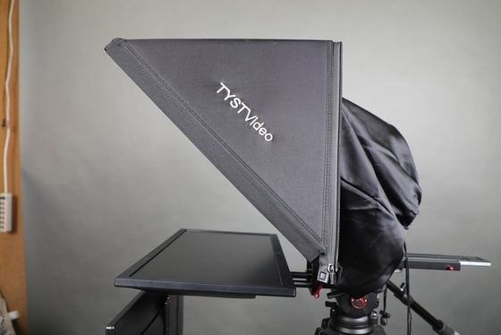 TYST 24 inch Studio Live Stream Broadcast Teleprompter with Metal Frame and Nylon Hood