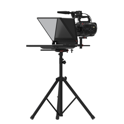 Teleprompting and Shooting Professional Studio Teleprompter with Self-check Mirror Screen
