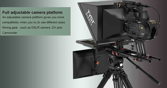 Studio Broadcast Teleprompter with Self-test Monitor Brightness of monitor 300 nit