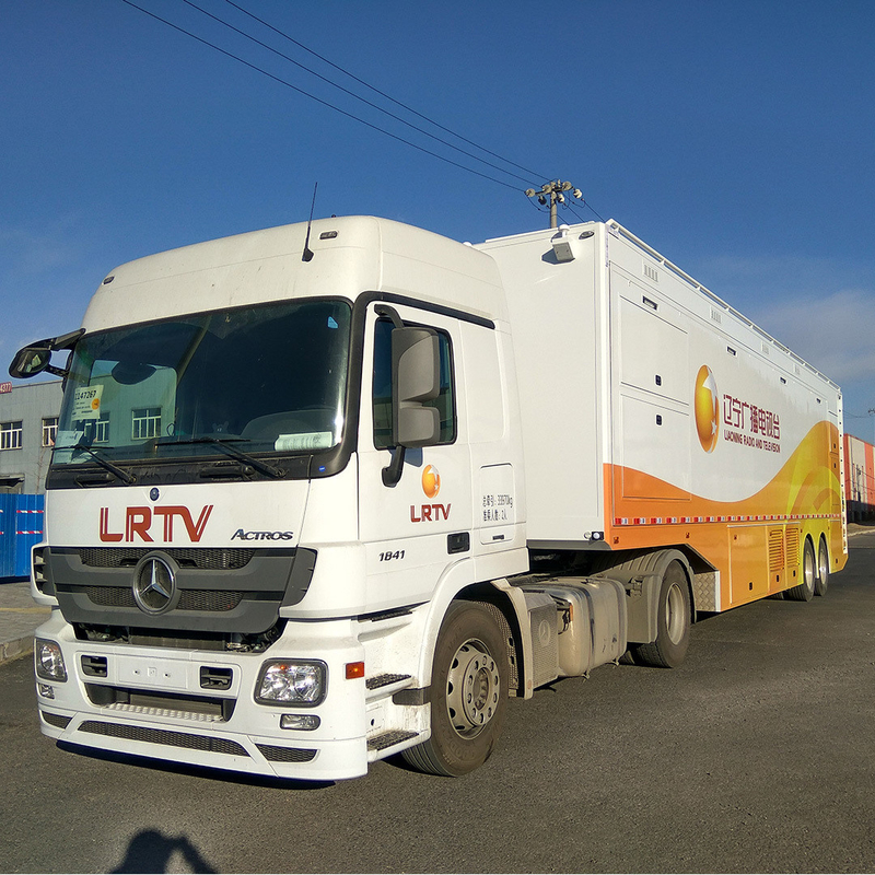 Customization OBV Outdoor Van for TV Station Broadcast Company Breaking News Broadcasting