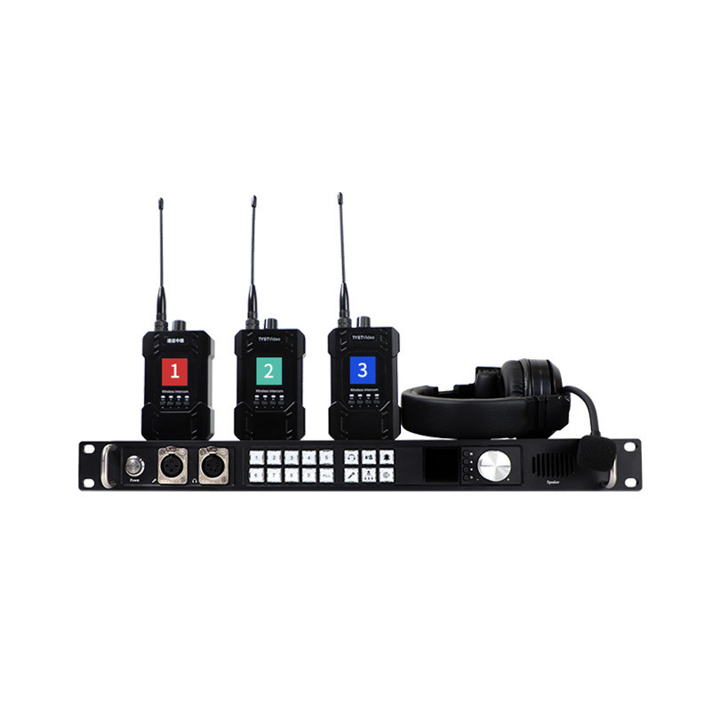 8-Channel Intercom Radio Communication Wireless Call System with Tally Light and Long Range