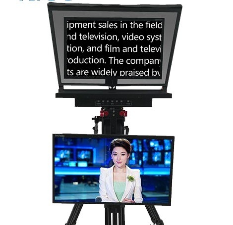 21 Inch Auto-Mirror TV Studio Broadcast Teleprompter Boost Your Production Efficiency
