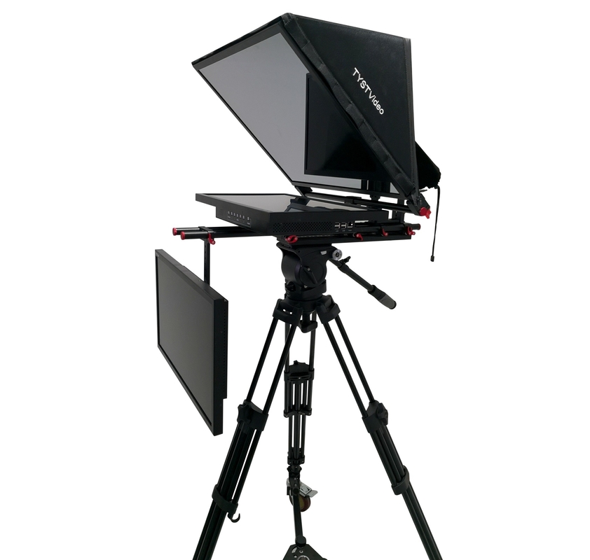 TY-24G2 Pro 24&quot; Dual Screen Studio Teleprompter The Ultimate Tool for News Broadcasting