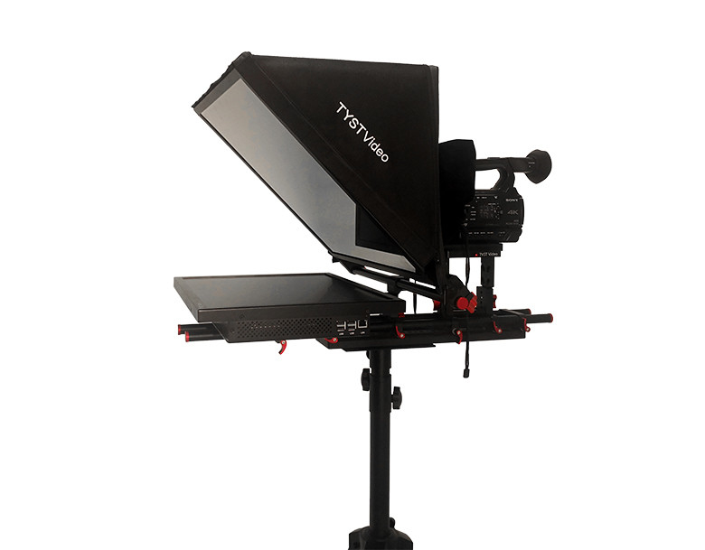 21 Inch Built-in Embedded Prompter Monitor with Wireless Remoter and Tempered Glass