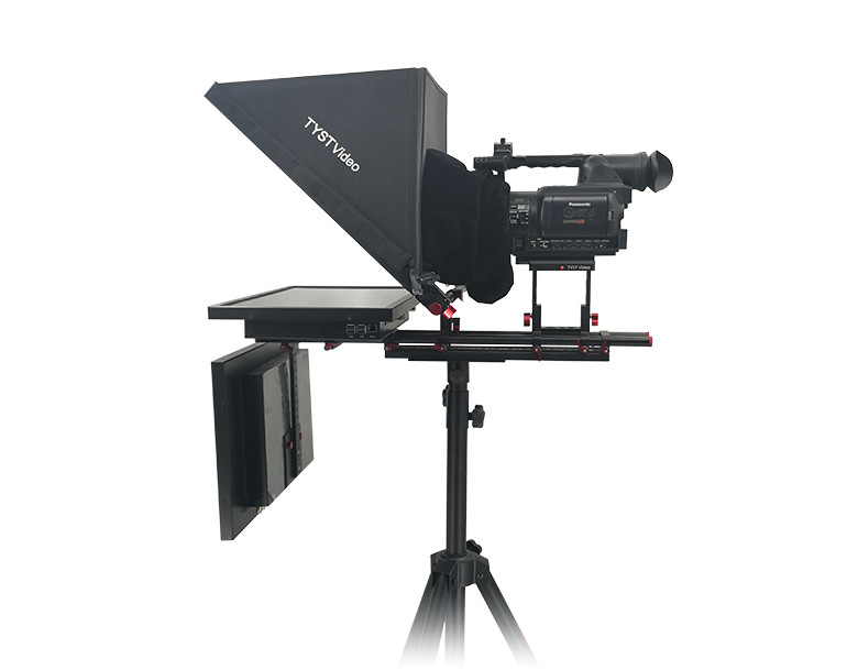 High Brightness Dual Screen 21 inch Built-in Prompter Computer for Speech Studio Room