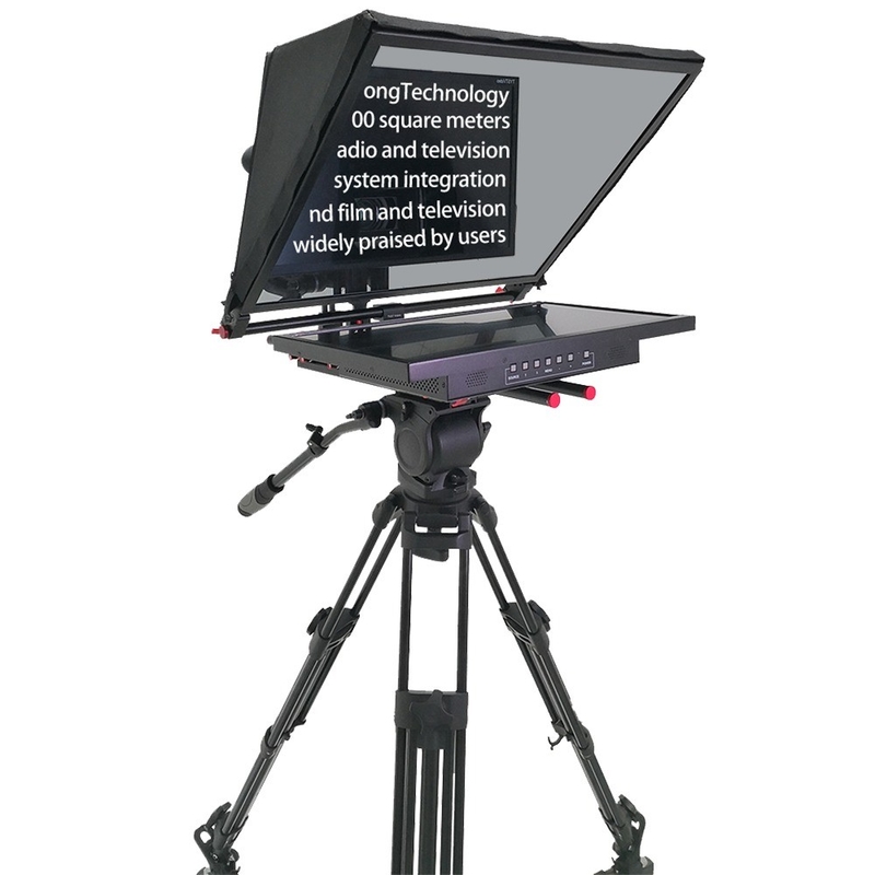 Word and Picture Compatible 24 Inch Single Screen Teleprompter for Studio Presentation