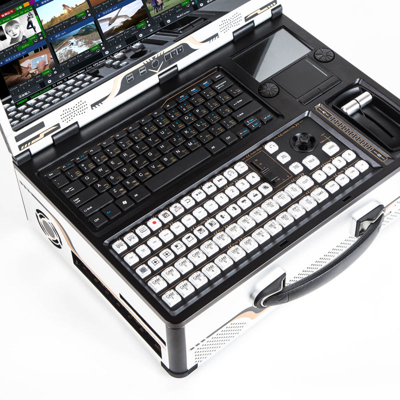 Tystvideovideo Guide All-In-One Machine Live Broadcast 17.3 Inch Matting Screen with Vmix Switcher