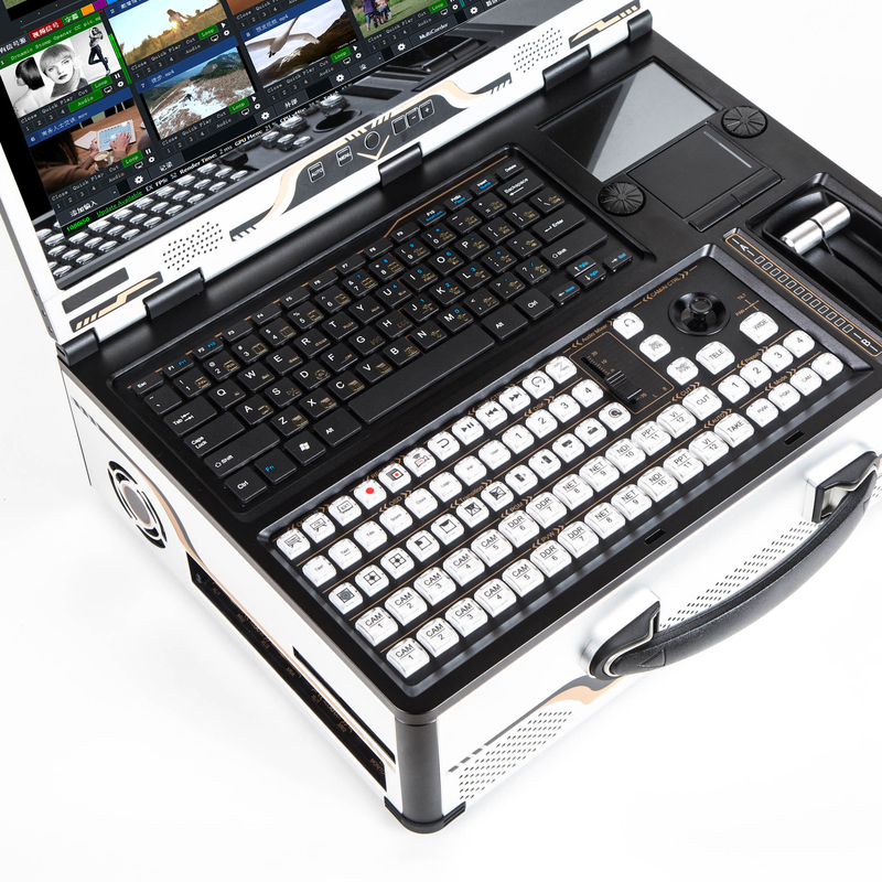 Portable Tystvideovideo Broadcasting Live All-In-One Machine with 17.3 Inch Monitor