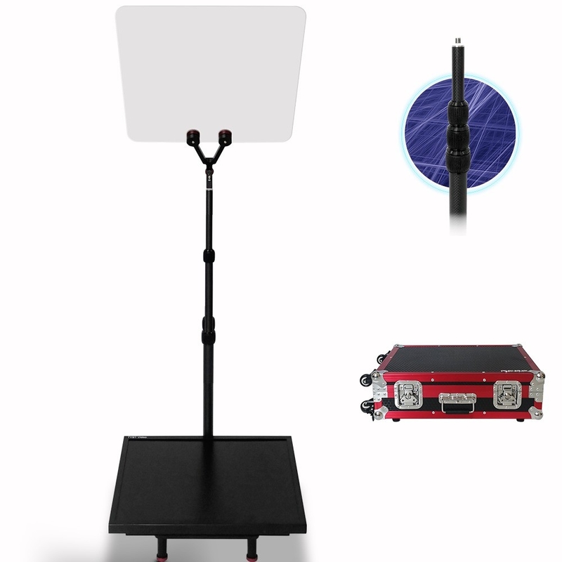 17 inch Teleprompter for TV Video Conferences and Live Events 97% Light Transmittance