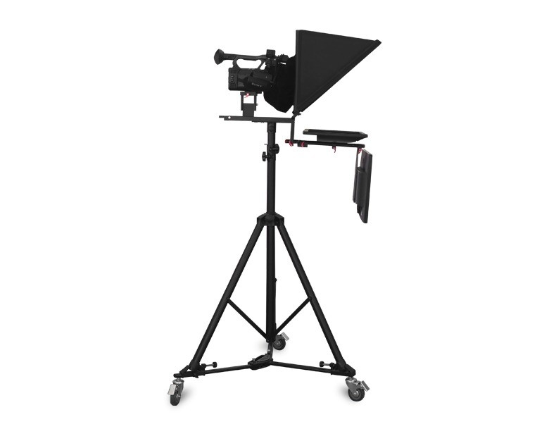TS2000 Dual Screen Civil Teleprompter with Teleprompter Software and Remote Controller for On-Camera