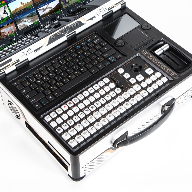 Portable All-in-one Live Broadcasting Machine with HD Vmix Software and 12 Channels